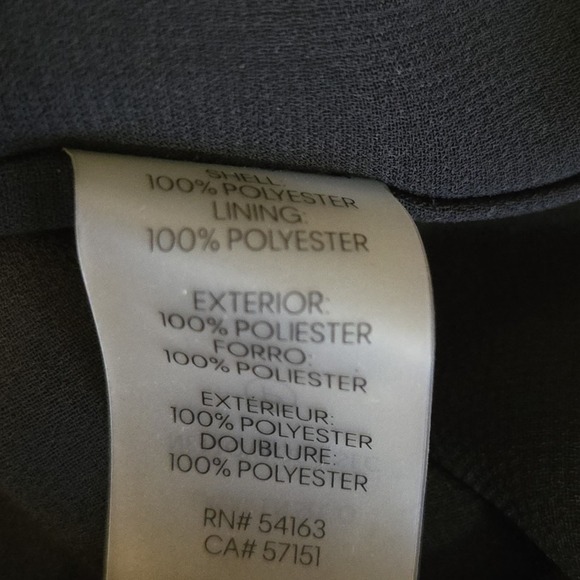 Calvin Klein NEW Sleeveless Mock Neck Blouse Black Gold Geometric Print Size L - Picture 10 of 10